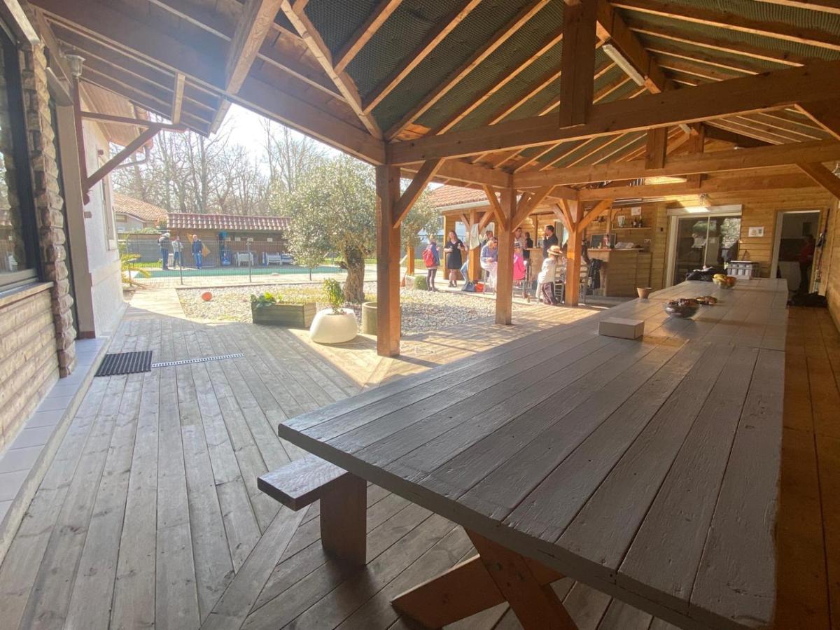Ensemble De 3 Villas Avec Piscine Chauffee, Esprit Detente Sanguinet Exterior photo